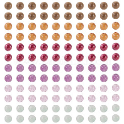 240 шт. 6 вида бусин из натурального флюорита и деревянных бусин&nbsp;G-KS0001-17