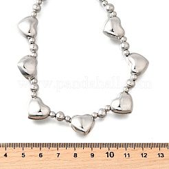 Латунные круглые бусины в форме сердца для женщин NJEW-D314-09G