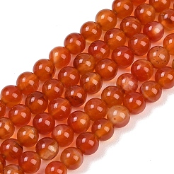 Натуральный красный агат бисер нитей&nbsp;G-B171-B03-6mm