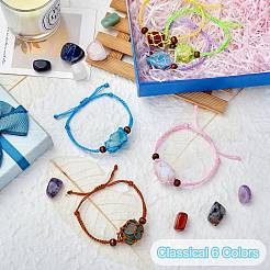 12шт регулируемый плетеный нейлоновый шнур макраме мешочек изготовление браслета&nbsp;AJEW-SW00010-04