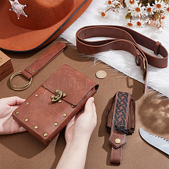 Искусственная кожа с мешочками из сплава AJEW-WH0678-33A