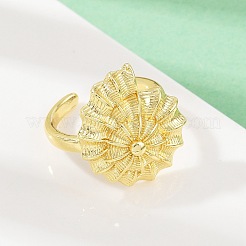 Латунные манжеты с океанской тематикой RJEW-C135-01G-05