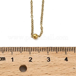 Ожерелья-спутники из нержавеющей стали 304 для женщин и мужчин&nbsp;LS-NJEW-Q028-12G