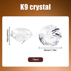 12 шт. прозрачное стекло k9 для украшения витрины&nbsp;DJEW-SP0001-02