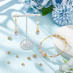 16 шт. 4-х стилевые латунные колпачки для бусин из кубического циркония&nbsp;KK-BC0013-52