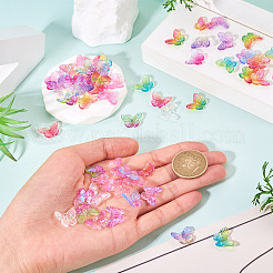 72 шт. 12-цветные прозрачные акриловые подвески с УФ-покрытием OACR-TA0003-86