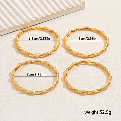 4 шт. элегантный волнистый браслет из цинкового сплава для женщин&nbsp;HJ1399-2