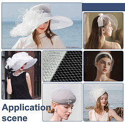 Сетчатая ткань из полиэстера&nbsp;AJEW-WH0816-121B