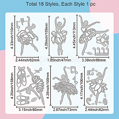 Углеродистая сталь разрезает трафареты DIY-WH0309-1682