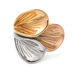 Ионное покрытие (ip) 304 листовые перстни из нержавеющей стали RJEW-Z054-09B-P