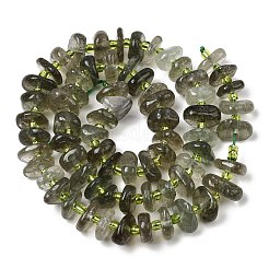 Естественный зеленый кварцевые нити бисера&nbsp;G-L649-C03-01