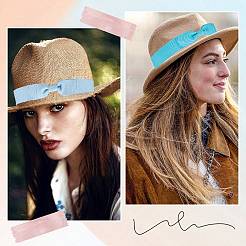 6 шт. двухцветный полиэстеровый пояс для шляпы с бантом&nbsp;FIND-CP0001-75