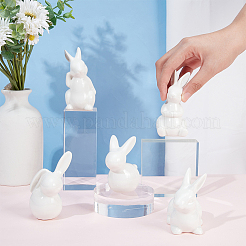 5 шт. 5 стиля фарфорового украшения для витрины AJEW-GL0002-01