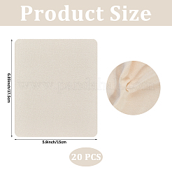 20 шт. салфетка для протирки очков из искусственной замши&nbsp;AJEW-CL0001-44