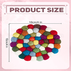 1 шт. круглые подставки под мячи из шерстяного фетра&nbsp;AJEW-LP0005-94