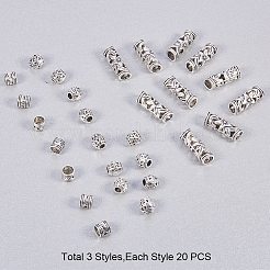 Сплавочные овальные бусины тибетского стиля  PALLOY-PH0012-21