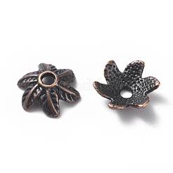 Крышки для бусин тибетского стиля TIBEB-LF9396YKG-R-LF