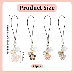 20 шт. сплав эмали мобильные ремни&nbsp;HJEW-OC00058