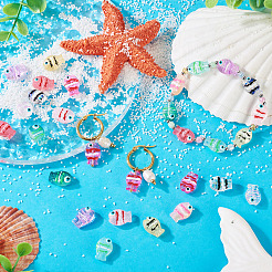 18шт 9 цвета стеклянные бусины&nbsp;LAMP-TA0001-83