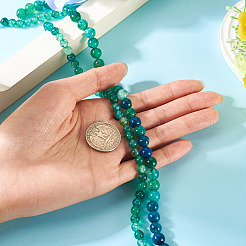 2 нити 2 стиля натуральные нити агата с веной дракона G-TA0002-58