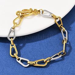 Браслеты-цепочки из нержавеющей стали 304 для женщин BJEW-C113-02GP