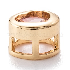 Настоящие 18-каратные позолоченные многожильные звенья из латуни с инкрустацией из кубического циркония KK-A154-01G-B