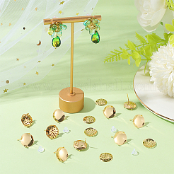 Латунные гвоздики серьги фурнитура KK-BBC0019-01G-02