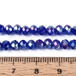 Запекание гальванических нитей стеклянных бусин&nbsp;DGLA-A039-J4mm-B25