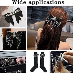 2 шт. подвески-бантики для обуви со стразами из смолы&nbsp;FIND-CA0004-74