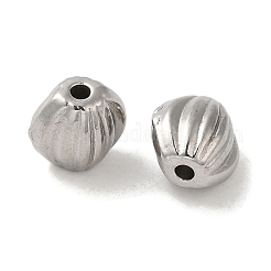 Рифленые бусины из нержавеющей стали марки 304&nbsp;LS-STAS-I203-30P