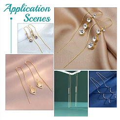 4 пара 2-х цветных сережек из нержавеющей стали 304&nbsp;STAS-LP0001-89