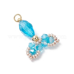 Прозрачные стеклянные подвески&nbsp;PALLOY-MZ00725-05