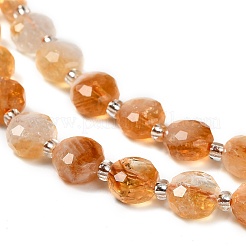 Природный цитрин бисер нитей G-B153-B09
