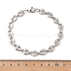 Браслеты-цепочки из нержавеющей стали 304 в виде кофейных зерен для женщин и мужчин BJEW-F488-12P