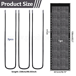 Пластиковая ткань для стула&nbsp;AJEW-WH0031-62A