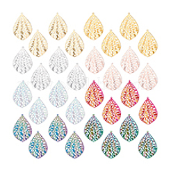 32шт 8 цвета подвески из нержавеющей стали&nbsp;STAS-PH0007-13