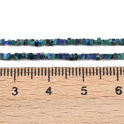 Натуральные бусы из хризоколлы и лазурита G-K399-B08-01