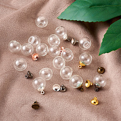 Кулон поручитель с колпачком из латунного бисера KK-TA0007-90