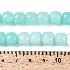 Окрашенные природные белый нефрит бисер пряди G-T138-S09