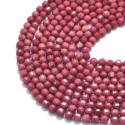 Природные родонит бисер нитей G-A260-A26-01