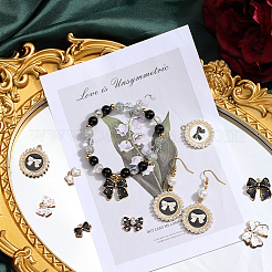 48шт 8 стиля подвески из сплава с эмалью&nbsp;ENAM-SC0005-66