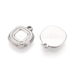 Оправы для подвесок из нержавеющей стали 304 в виде кабошонов STAS-T067-66P