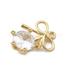 Латунные микро проложить кубического циркония подвески KK-A275-19B-G