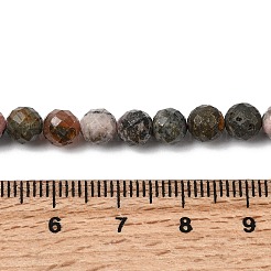 Натуральные бусины из родонита G-K366-C08-6mm