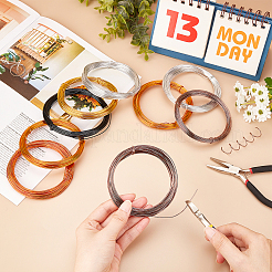 12 рулон круглой алюминиевой проволоки 6 цветов AW-PH0002-24