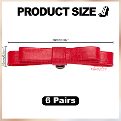 12 шт. зажимы для пряжек из искусственной кожи для обуви&nbsp;HJEW-HY00136