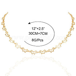 Простые и ретро-стили ожерелья из сплава в виде цепочек-бабочек для женщин&nbsp;FS-WG0AD9D-01