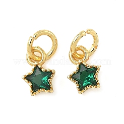 Звезда латунные микро проложить кубического циркония подвески&nbsp;KK-I355-15G