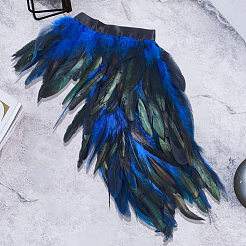 Накидка из натуральных перьев в готическом стиле AJEW-WH20067-017D