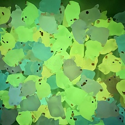 3d светящиеся кабошоны из прозрачной смолы RESI-H143-01